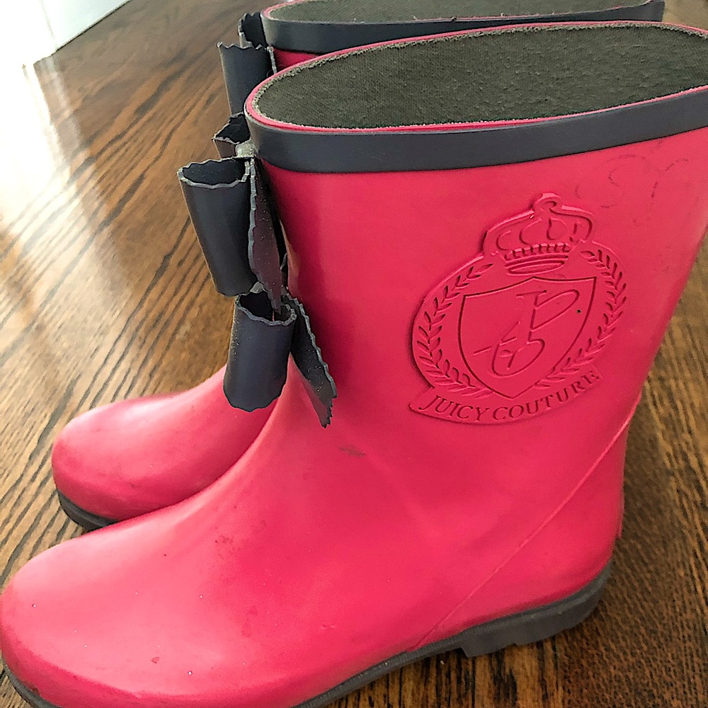 Juicy Couture Rain Boots- size 8